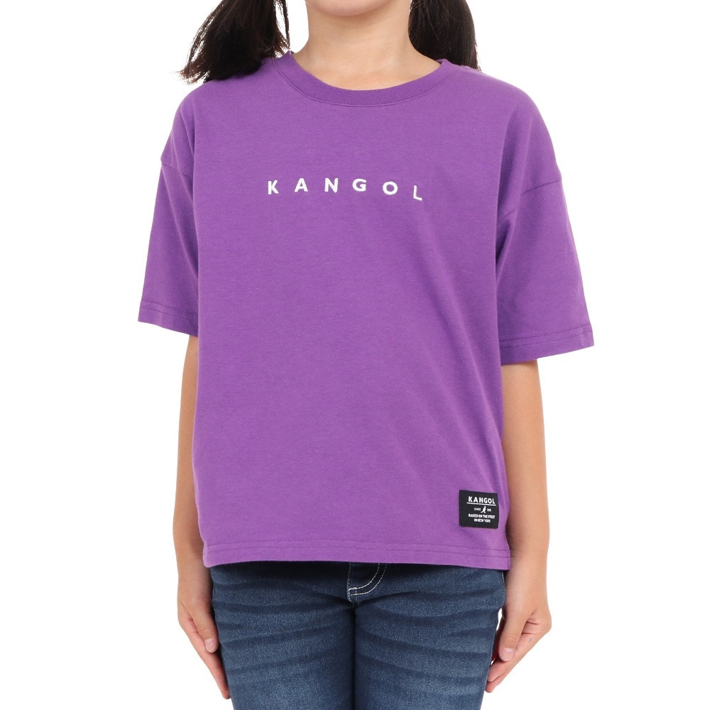 カンゴール（KANGOL）（キッズ）発泡バックプリント 半袖Tシャツ 887447 PPL