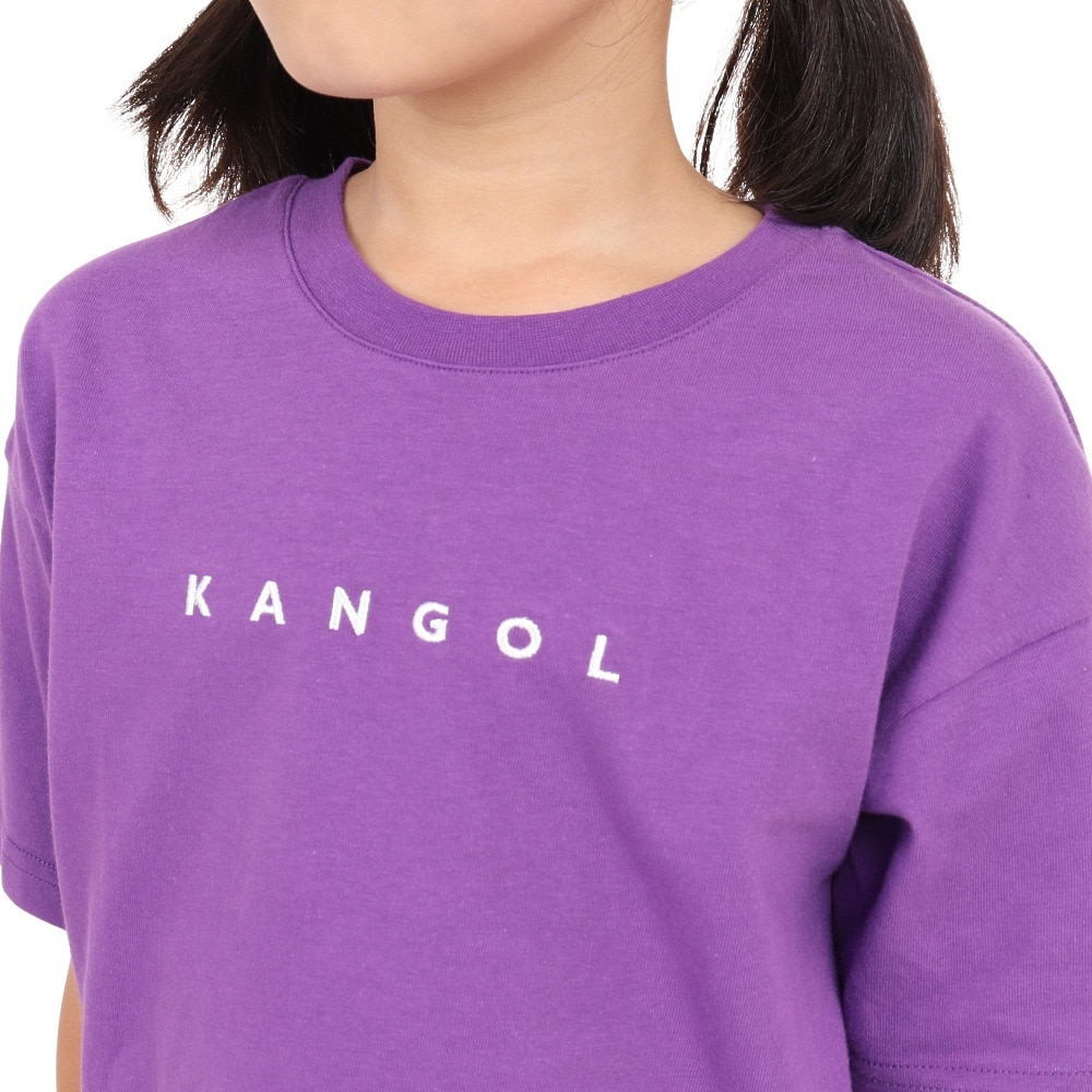 カンゴール（KANGOL）（キッズ）発泡バックプリント 半袖Tシャツ 887447 PPL