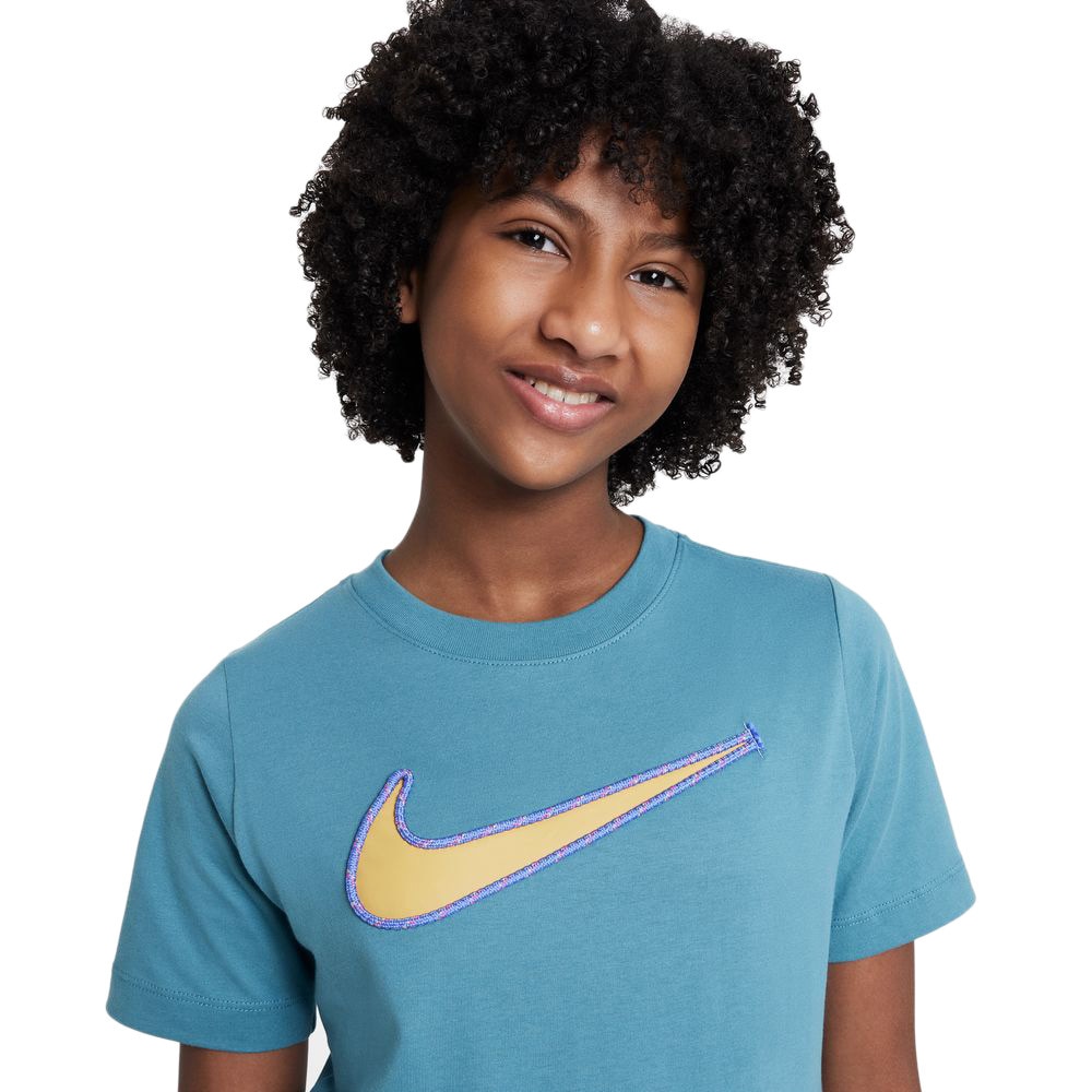 ナイキ（NIKE）（キッズ）ジュニア 半袖 軽量 綿100% YTH NSW ODP アイコン 半袖Tシャツ DR9628-379