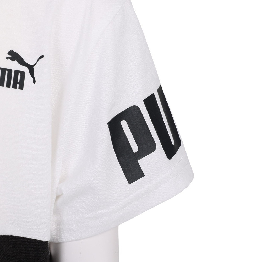 プーマ（PUMA）（キッズ）半袖 Tシャツ キッズ ボーイズ PUMA POWER 675170 02 WHT
