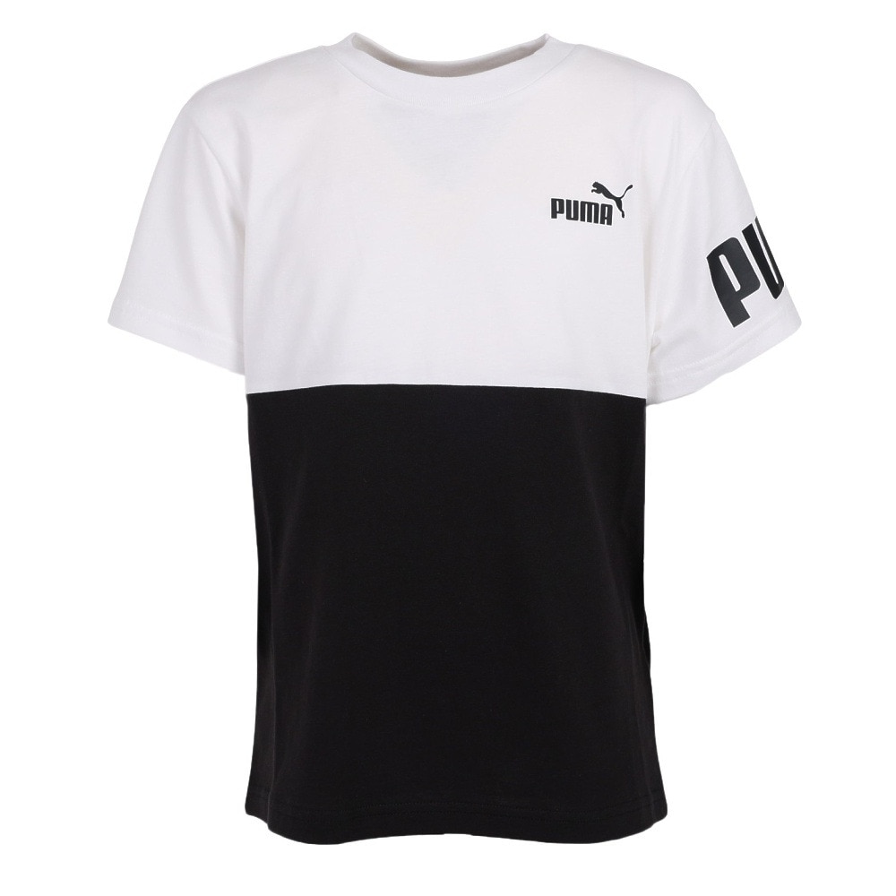 プーマ（PUMA）（キッズ）半袖 Tシャツ キッズ ボーイズ PUMA POWER 675170 02 WHT