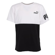 (キッズ)半袖 Tシャツ キッズ ボーイズ PUMA POWER 675170 02 WHT