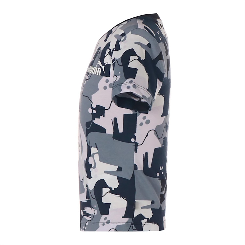 プーマ（PUMA）（キッズ）ガールズ ESS+ ストリートアート AOP 半袖 Tシャツ 675790 01 BLK
