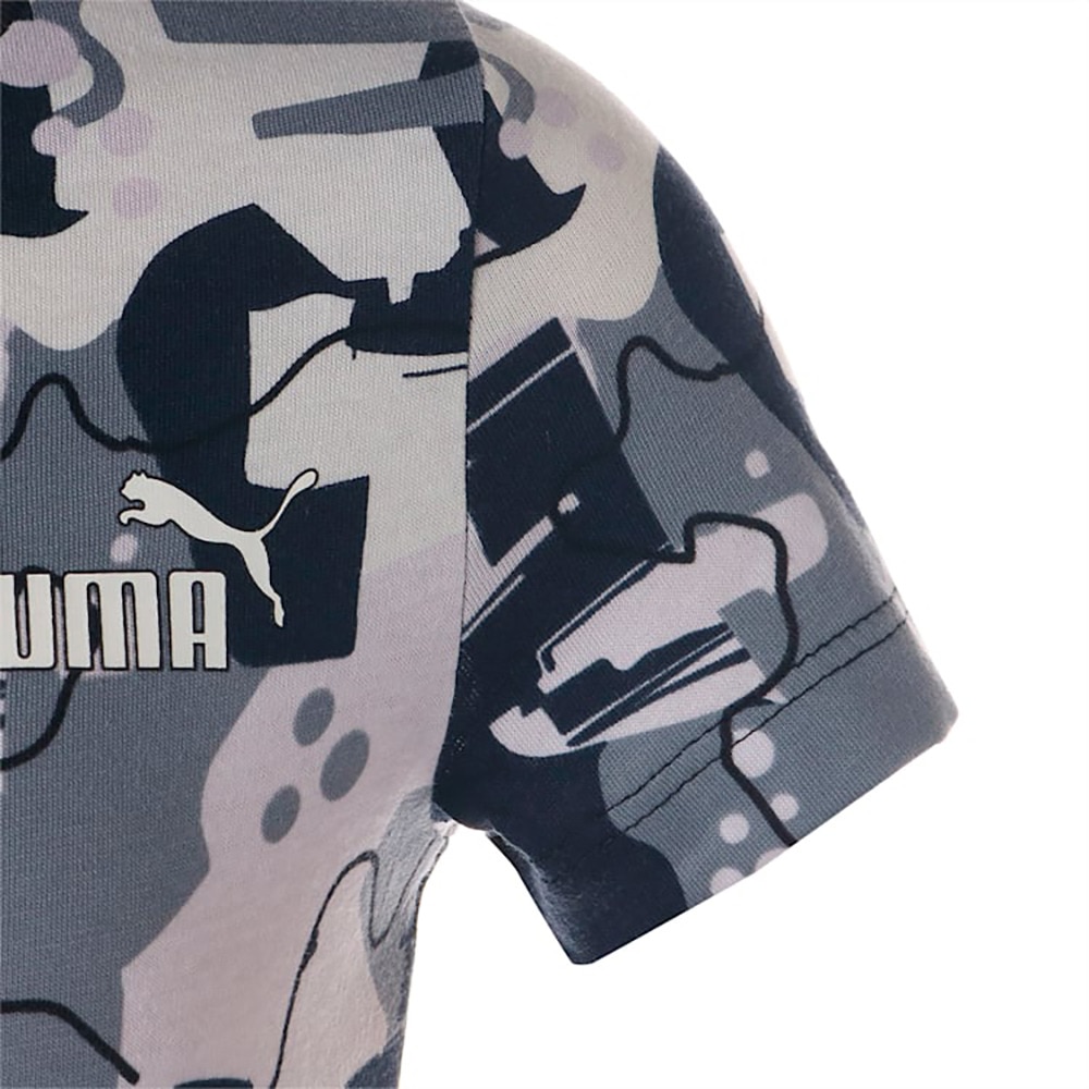 プーマ（PUMA）（キッズ）ガールズ ESS+ ストリートアート AOP 半袖 Tシャツ 675790 01 BLK