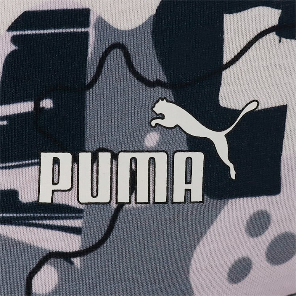プーマ（PUMA）（キッズ）ガールズ ESS+ ストリートアート AOP 半袖 Tシャツ 675790 01 BLK