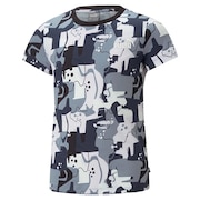 (キッズ)ガールズ ESS+ ストリートアート AOP 半袖 Tシャツ 675790 01 BLK