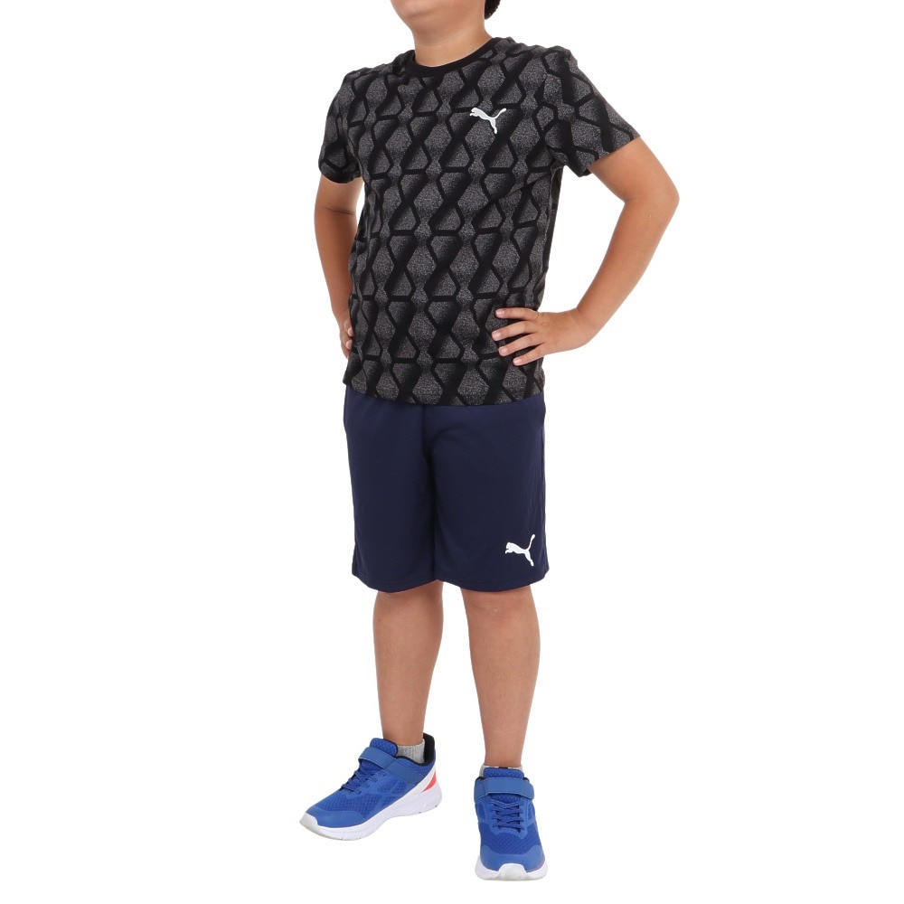 プーマ（PUMA）（キッズ）ボーイズ ACTIVE SPORTS AOP 半袖 Tシャツ 675820 01 BLK