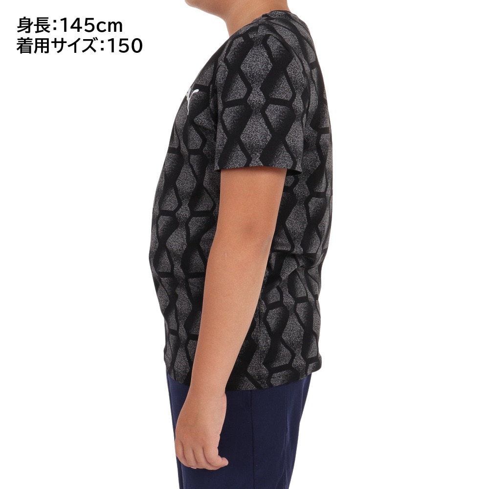 プーマ（PUMA）（キッズ）ボーイズ ACTIVE SPORTS AOP 半袖 Tシャツ 675820 01 BLK