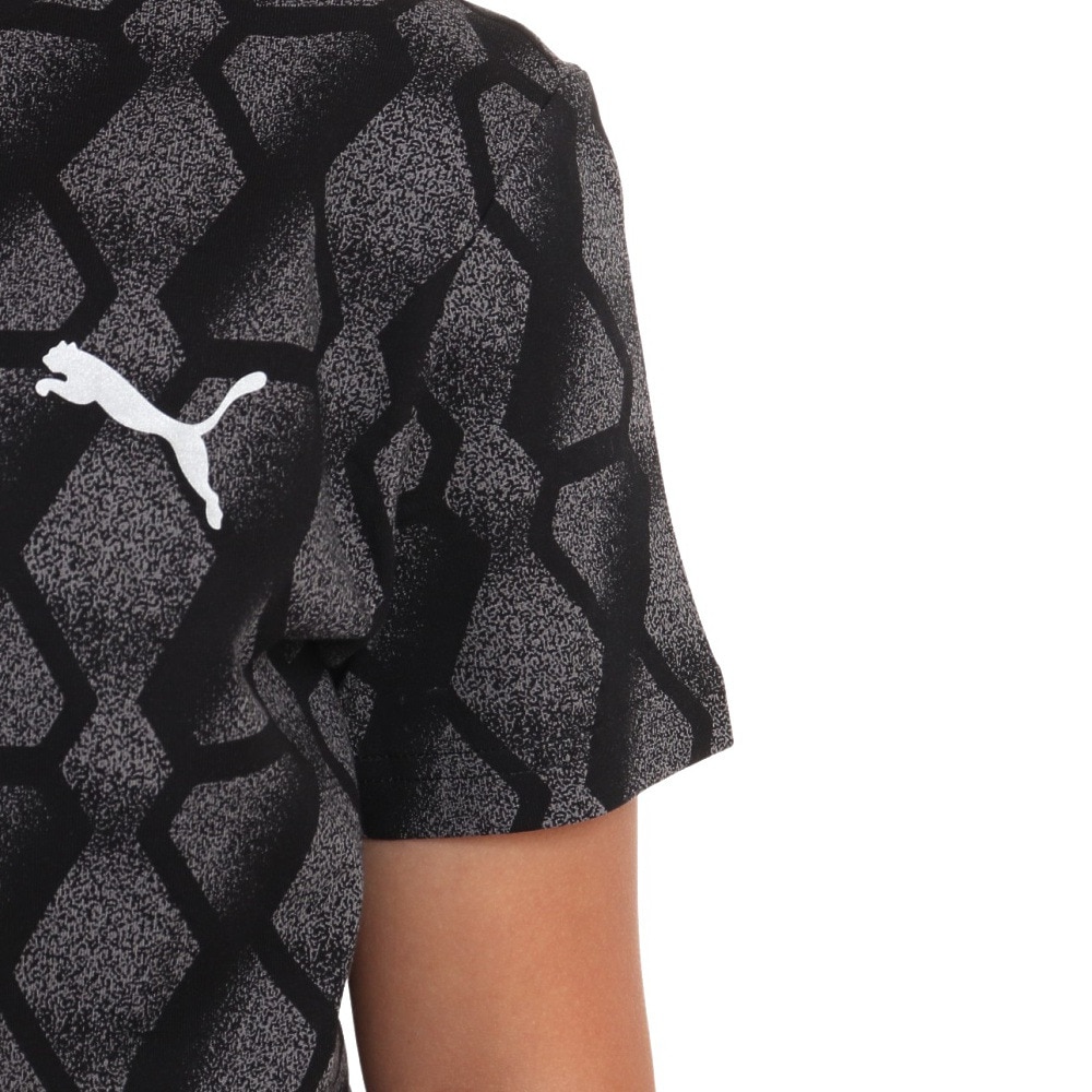 プーマ（PUMA）（キッズ）ボーイズ ACTIVE SPORTS AOP 半袖 Tシャツ 675820 01 BLK