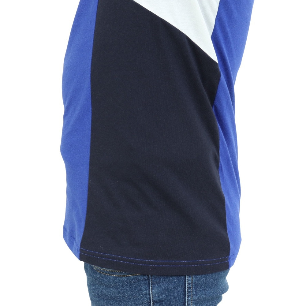 アディダス（adidas）（キッズ）ジュニア カラーブロック スリーストライプス レギュラーフィット 半袖Tシャツ ECO33-HR6361