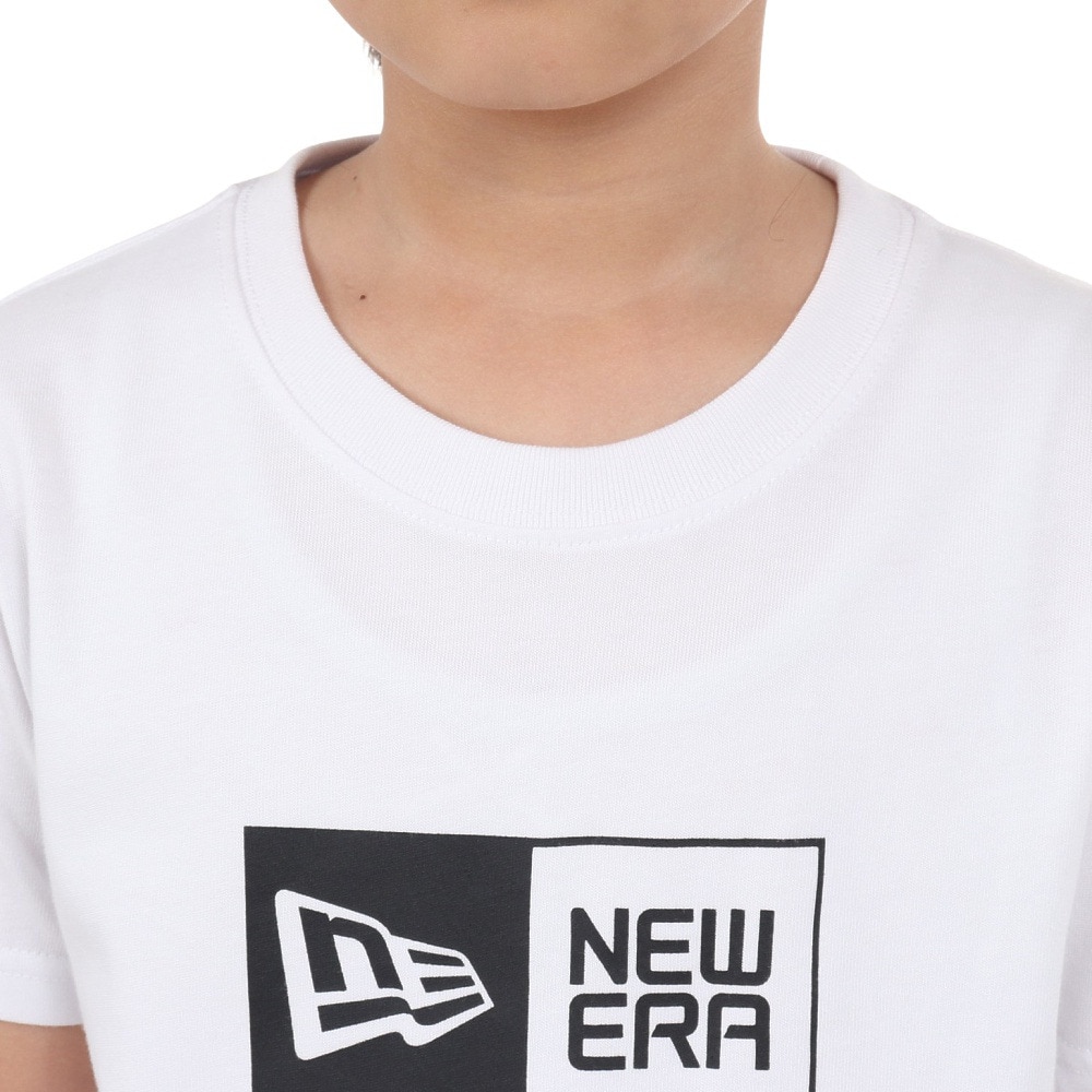 ニューエラ（NEW ERA）（キッズ）ユース 半袖 コットン Tシャツ Box Logo 14111858
