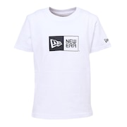 ニューエラ（NEW ERA）（キッズ）ユース 半袖 コットン Tシャツ Box Logo 14111858