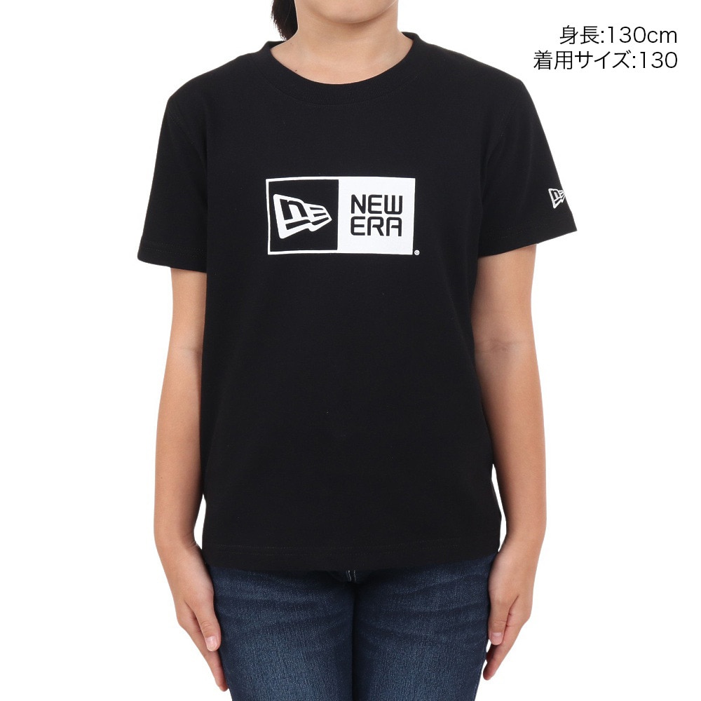 ニューエラ（NEW ERA）（キッズ）ユース 半袖 コットン Tシャツ Box Logo 14111860