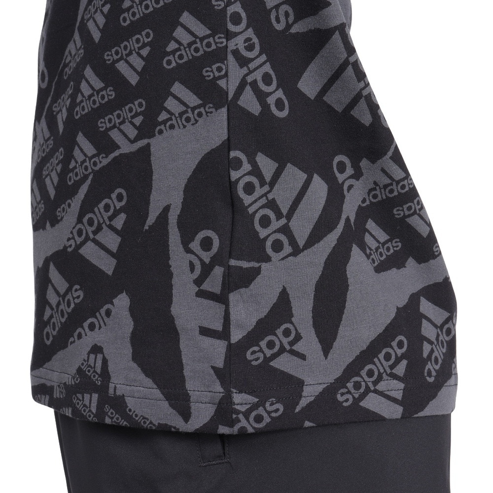 アディダス（adidas）（キッズ）エッセンシャルズ 総柄プリント 半袖Tシャツ KOS11-IQ4108