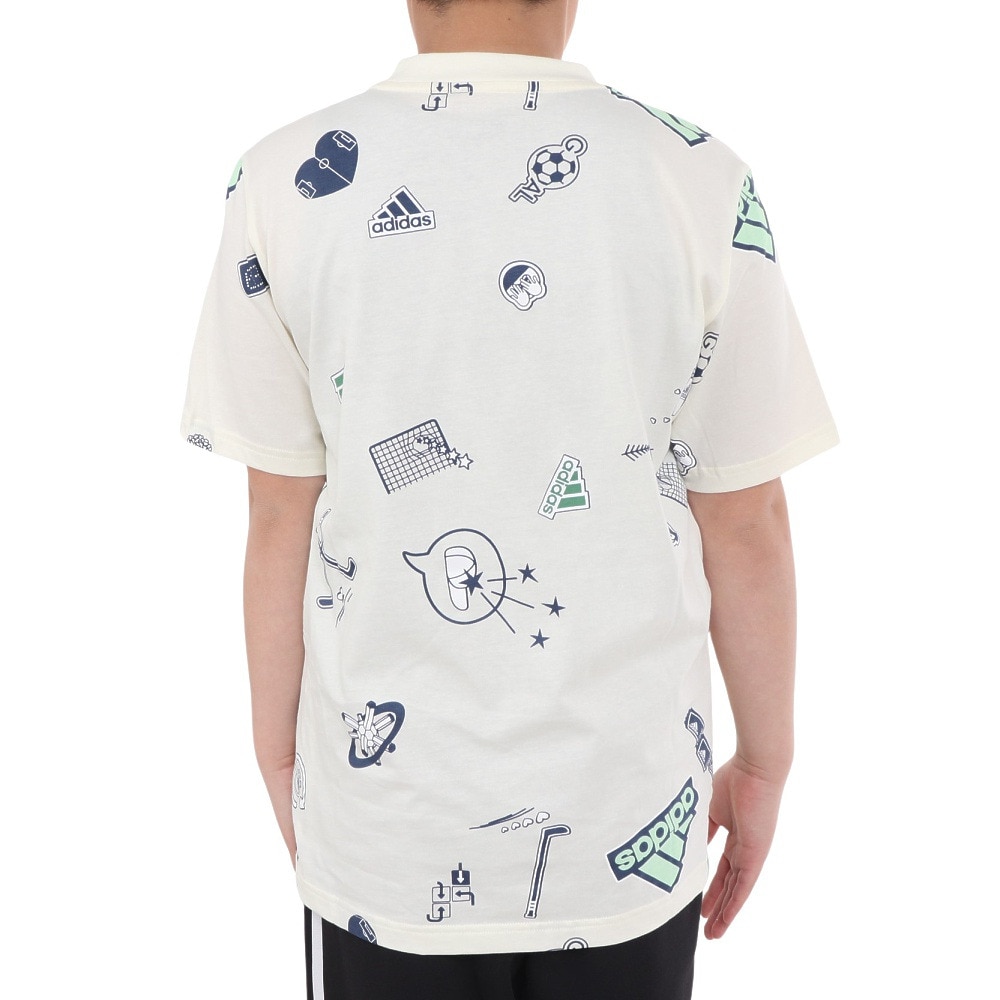 アディダス（adidas）（キッズ）ジュニア ブランド ラブ 半袖Tシャツ KOS59-IS3760