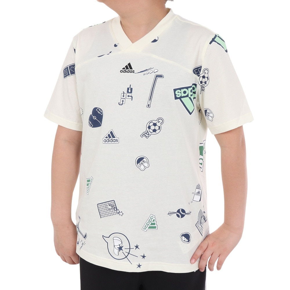 アディダス（adidas）（キッズ）キッズ ブランド ラブ 半袖Tシャツ