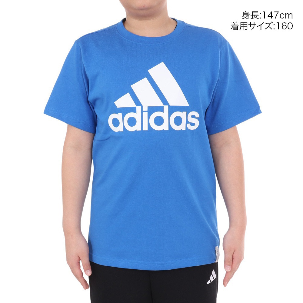 アディダス（adidas）（キッズ）キッズ エッセンシャルズ プラス ビッグロゴ 半袖Tシャツ KWF38-JE1747