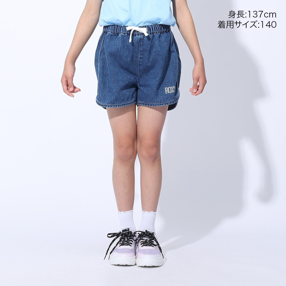 ロキシー（ROXY）（キッズ）MINI GRAVEL デニムショーツ 24SPTPT241115IND