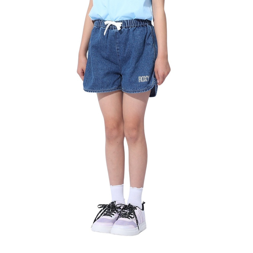 ロキシー（ROXY）（キッズ）MINI GRAVEL デニムショーツ 24SPTPT241115IND