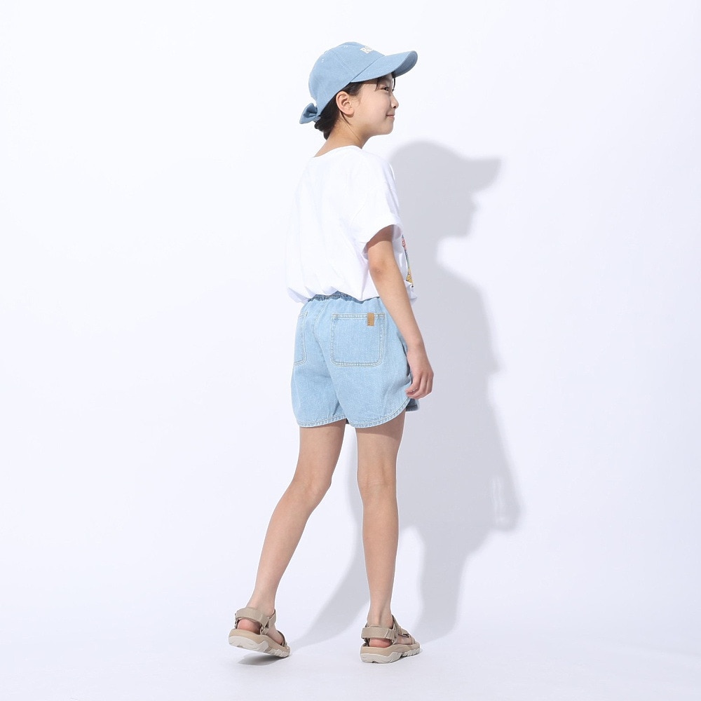 ロキシー（ROXY）（キッズ）MINI GRAVEL デニムショーツ 24SPTPT241115LBL