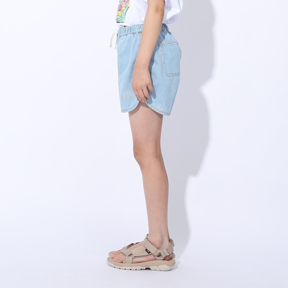 ロキシー（ROXY）（キッズ）MINI GRAVEL デニムショーツ 24SPTPT241115LBL