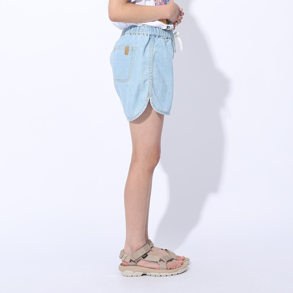 ロキシー（ROXY）（キッズ）MINI GRAVEL デニムショーツ 24SPTPT241115LBL
