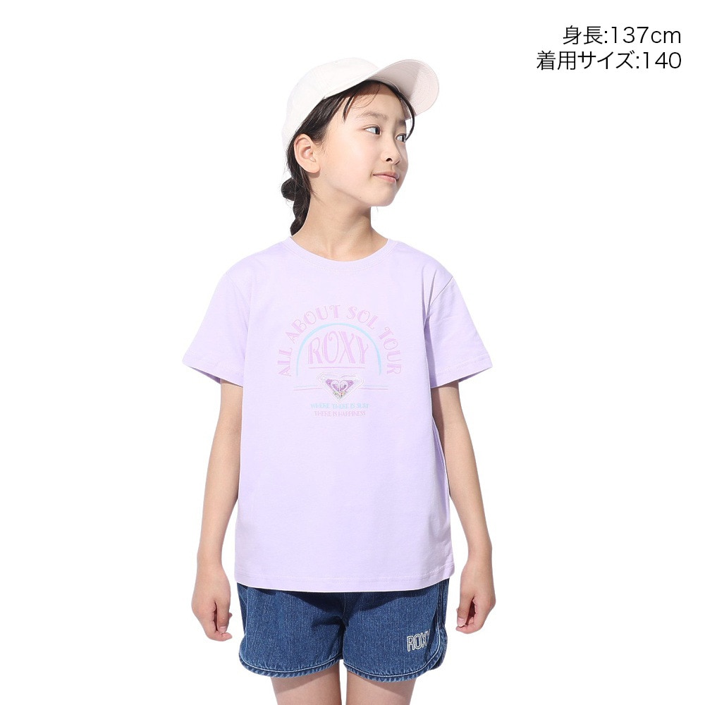 ロキシー（ROXY）（キッズ）MINI CHIQUITITA 半袖Tシャツ 24SPTST241118LAV