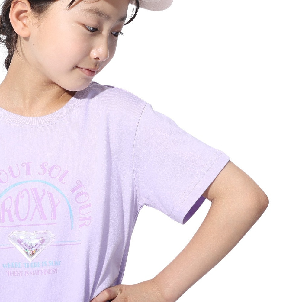 ロキシー（ROXY）（キッズ）MINI CHIQUITITA 半袖Tシャツ 24SPTST241118LAV