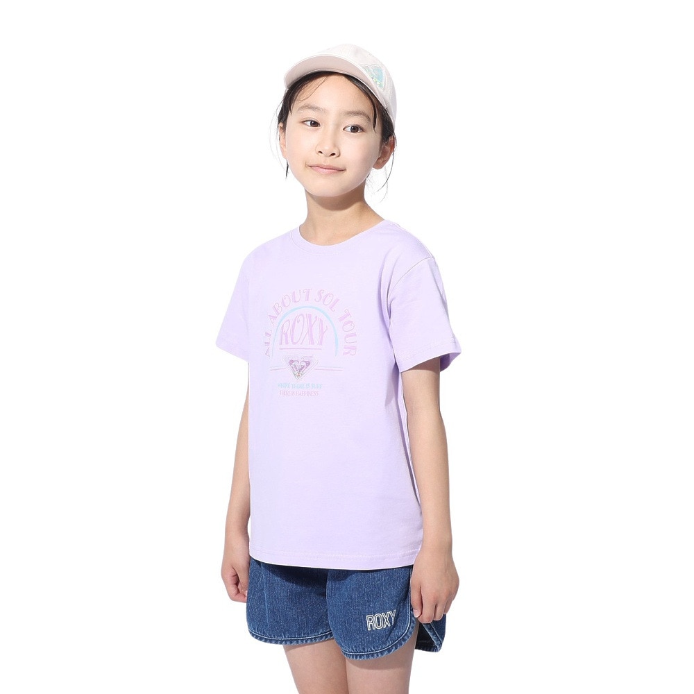 ロキシー（ROXY）（キッズ）MINI CHIQUITITA 半袖Tシャツ 24SPTST241118LAV