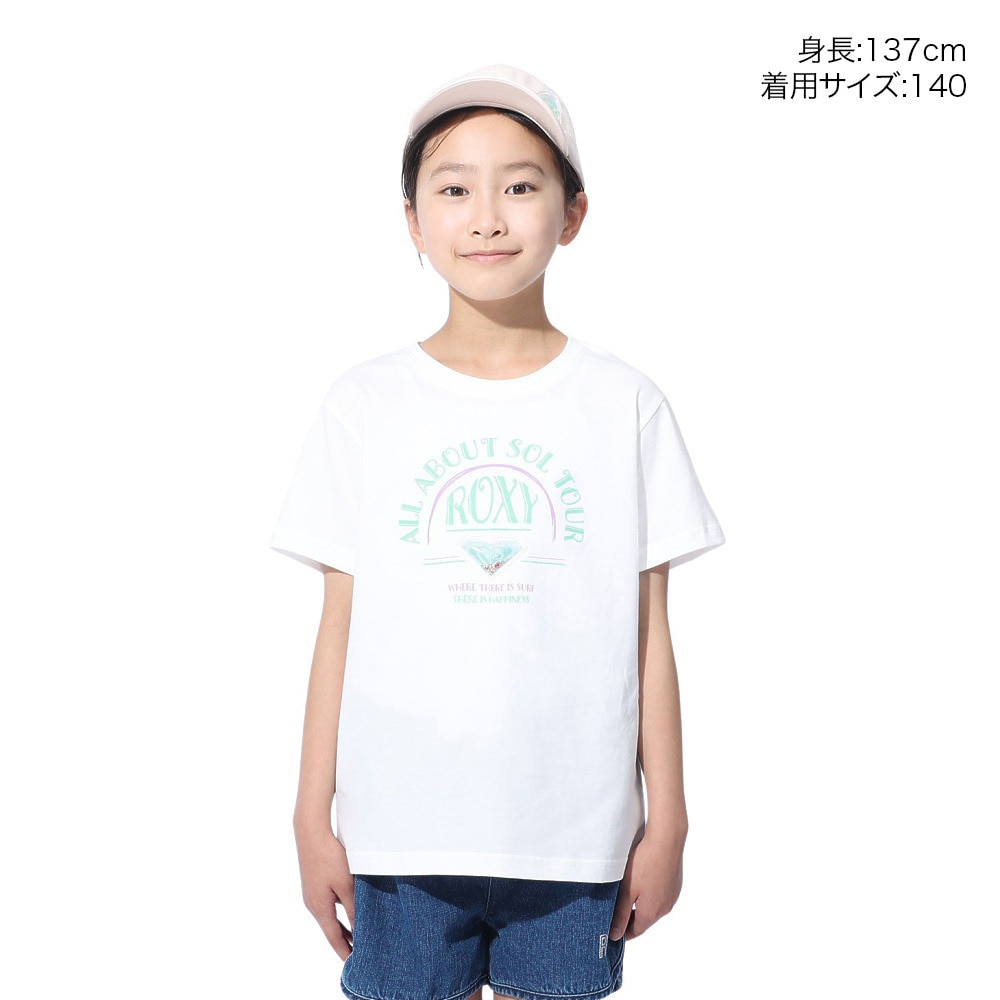 ロキシー（ROXY）（キッズ）MINI CHIQUITITA 半袖Tシャツ 24SPTST241118WHT