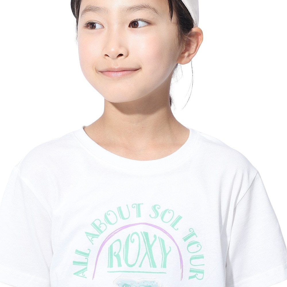 ロキシー（ROXY）（キッズ）MINI CHIQUITITA 半袖Tシャツ 24SPTST241118WHT