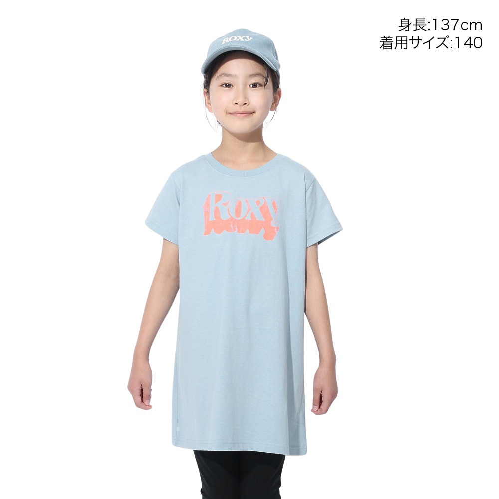ロキシー（ROXY）（キッズ）MINI HUGGABLE Tシャツワンピース 24SPTST241119BGR