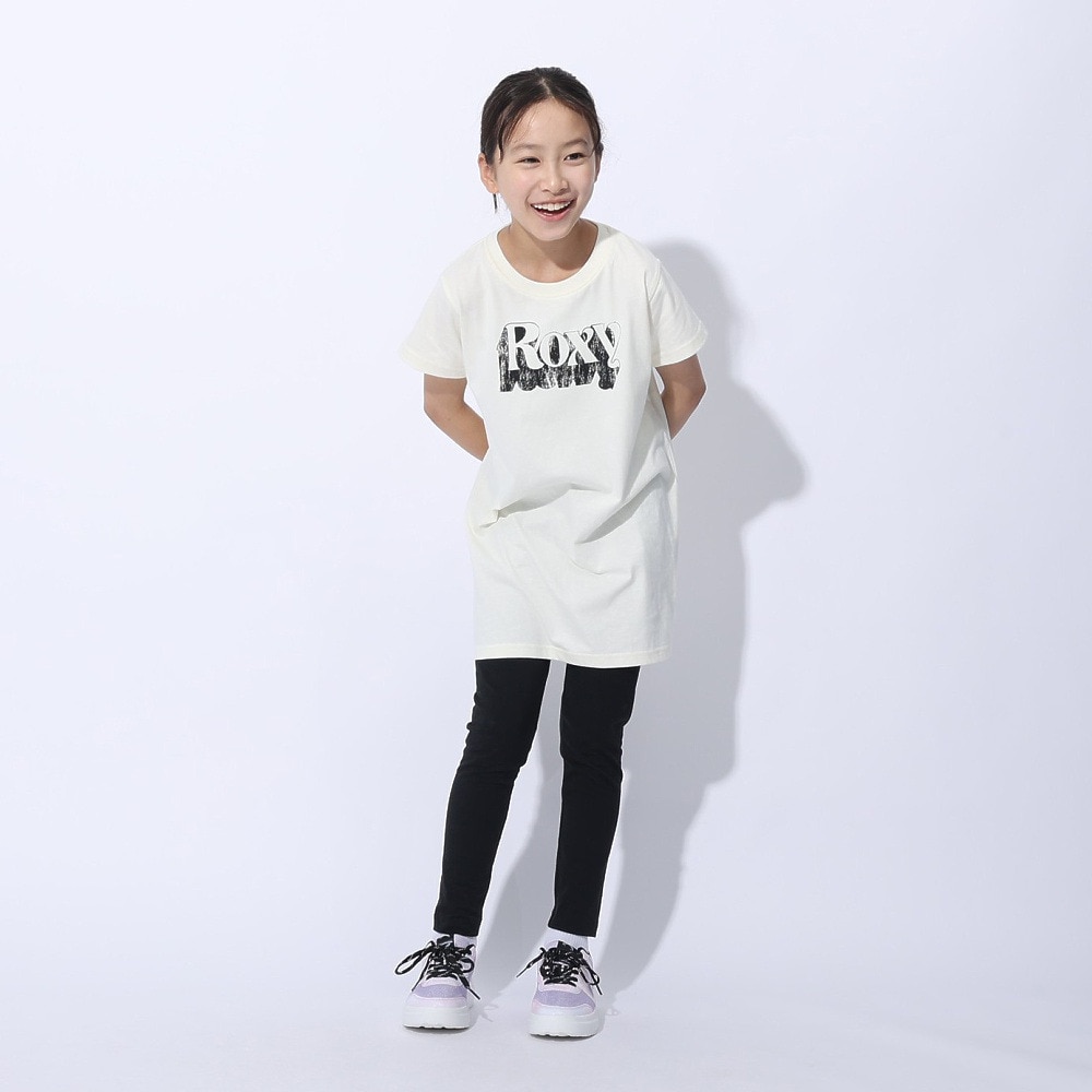ロキシー（ROXY）（キッズ）MINI HUGGABLE Tシャツワンピース 24SPTST241119WHT