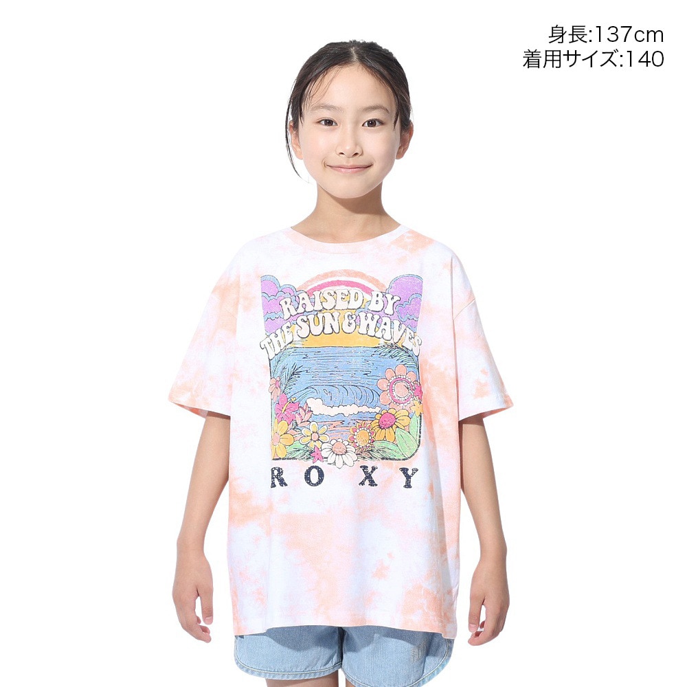 ロキシー（ROXY）（キッズ）MINI OUT OF SPACE ドロップショルダー半袖Tシャツ 24SPTST241120APR
