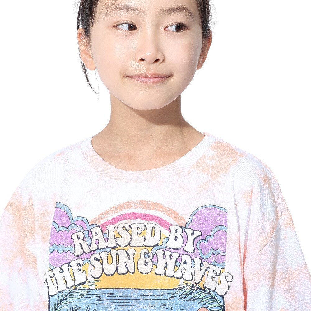 ロキシー（ROXY）（キッズ）MINI OUT OF SPACE ドロップショルダー半袖Tシャツ 24SPTST241120APR