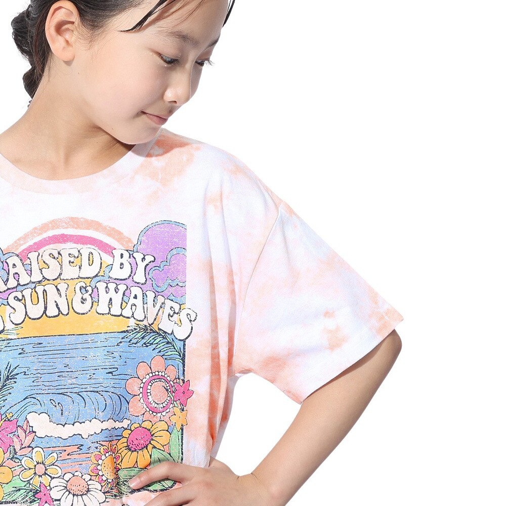 ロキシー（ROXY）（キッズ）MINI OUT OF SPACE ドロップショルダー半袖Tシャツ 24SPTST241120APR