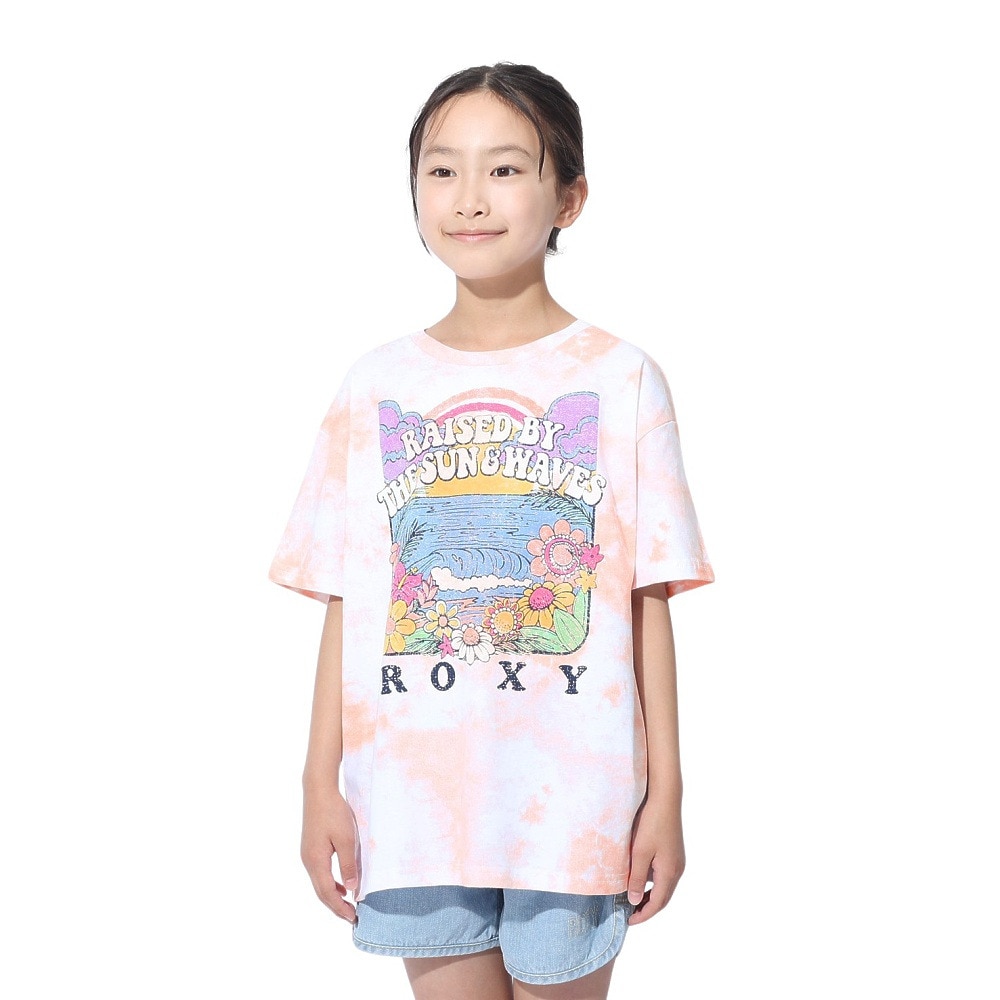 ロキシー（ROXY）（キッズ）MINI OUT OF SPACE ドロップショルダー半袖Tシャツ 24SPTST241120APR