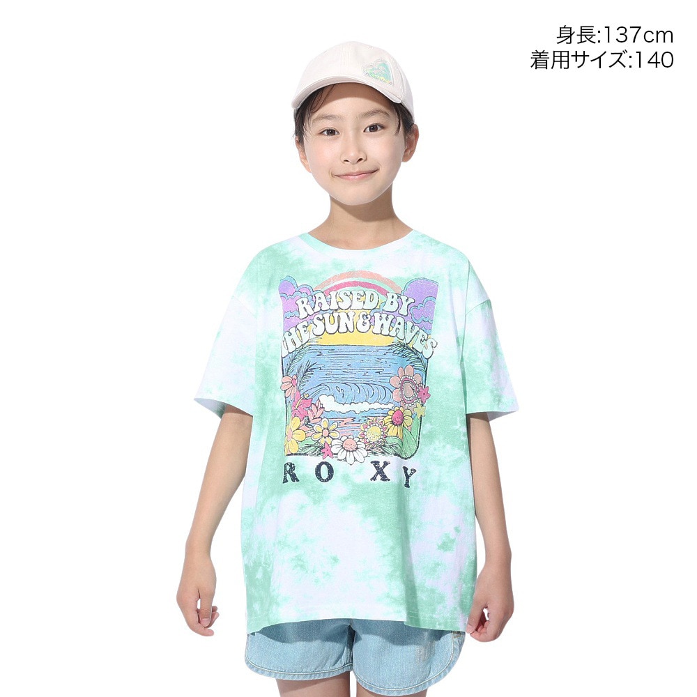 ロキシー（ROXY）（キッズ）MINI OUT OF SPACE ドロップショルダー半袖Tシャツ 24SPTST241120MNT