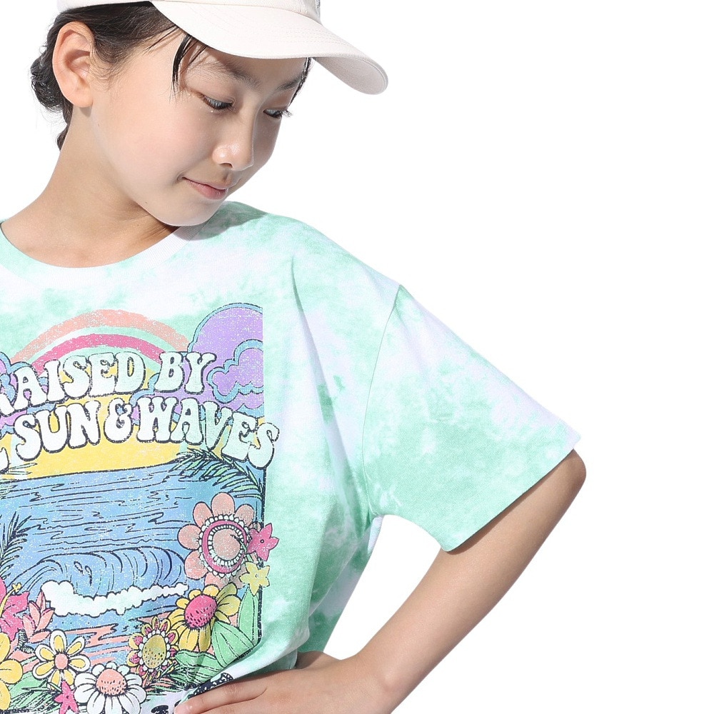 ロキシー（ROXY）（キッズ）MINI OUT OF SPACE ドロップショルダー半袖Tシャツ 24SPTST241120MNT
