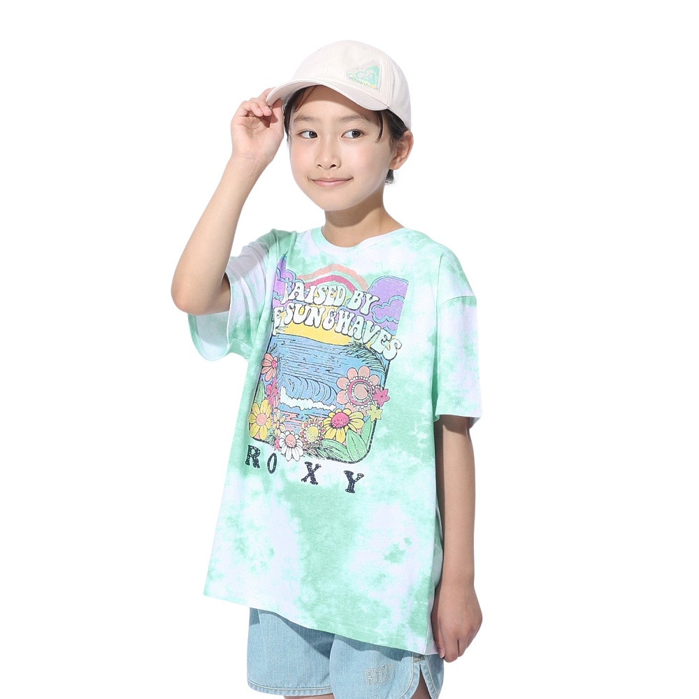 ロキシー（ROXY）（キッズ）MINI OUT OF SPACE ドロップショルダー半袖Tシャツ 24SPTST241120MNT