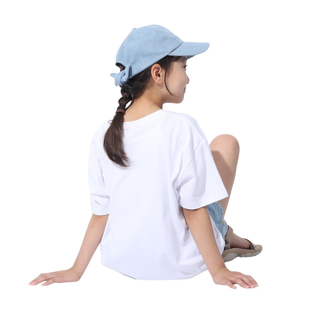 ロキシー（ROXY）（キッズ）MINI OUT OF SPACE ドロップショルダー半袖Tシャツ 24SPTST241120WHT