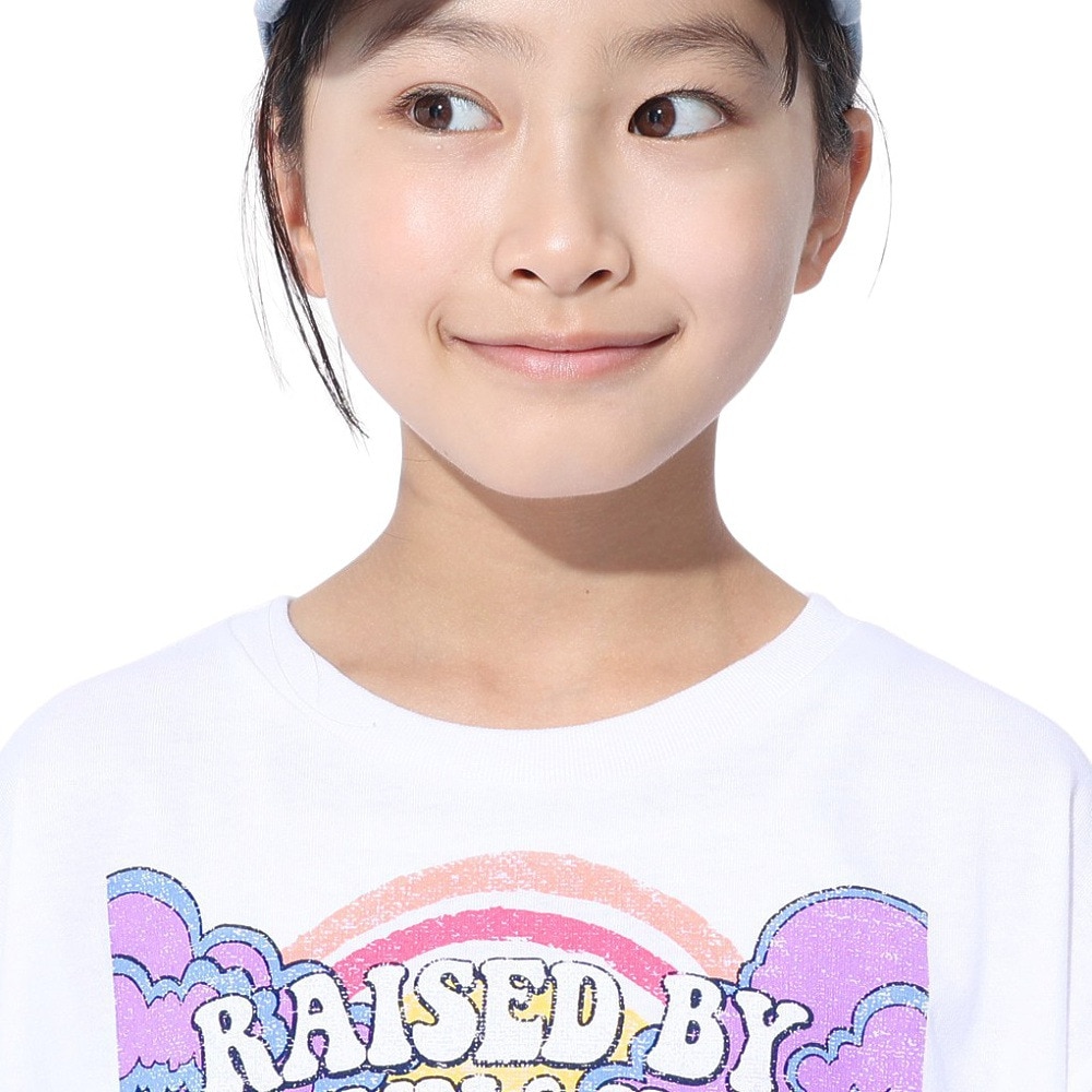 ロキシー（ROXY）（キッズ）MINI OUT OF SPACE ドロップショルダー半袖Tシャツ 24SPTST241120WHT