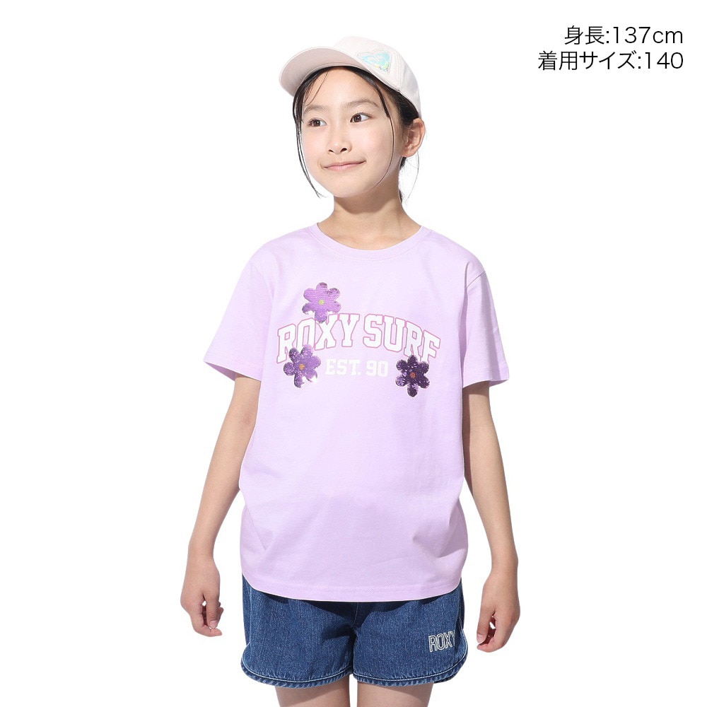 ロキシー（ROXY）（キッズ）MINI TREASURE 半袖Tシャツ 24SPTST241121LAV