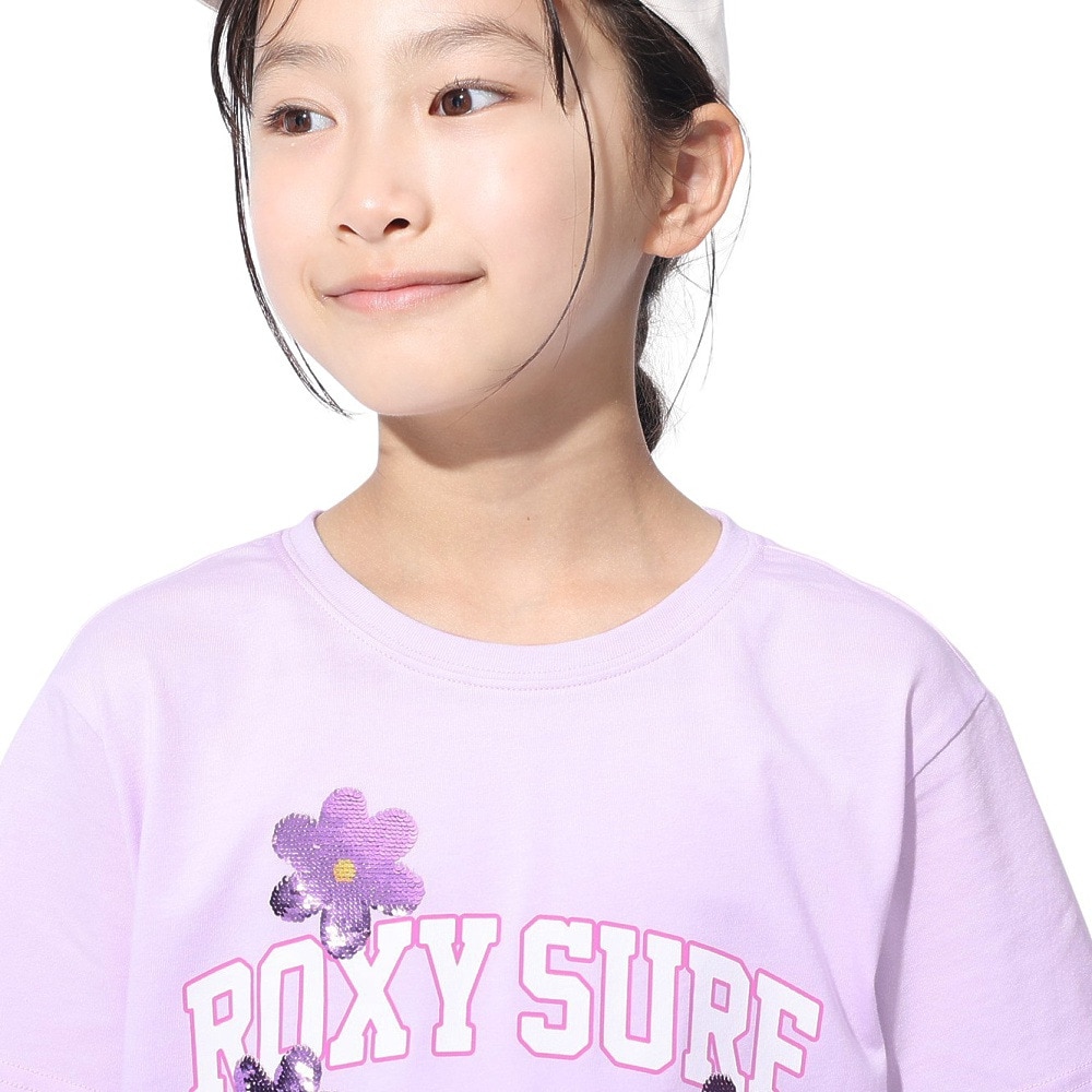 ロキシー（ROXY）（キッズ）MINI TREASURE 半袖Tシャツ 24SPTST241121LAV