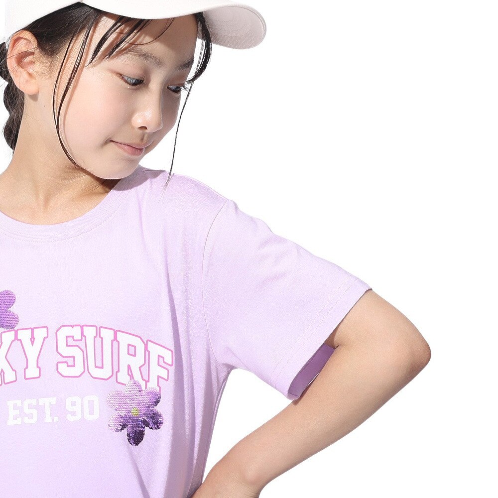ロキシー（ROXY）（キッズ）MINI TREASURE 半袖Tシャツ 24SPTST241121LAV