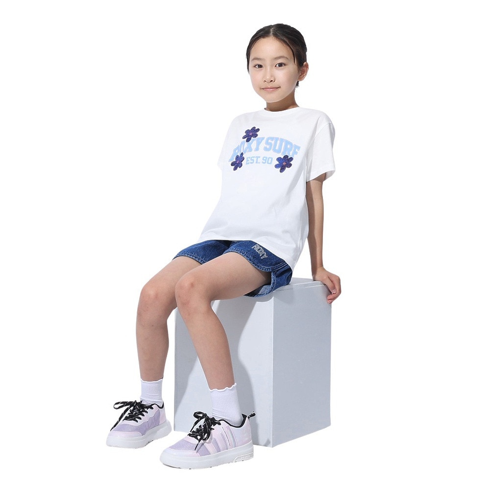 ロキシー（ROXY）（キッズ）MINI TREASURE 半袖Tシャツ 24SPTST241121WHT
