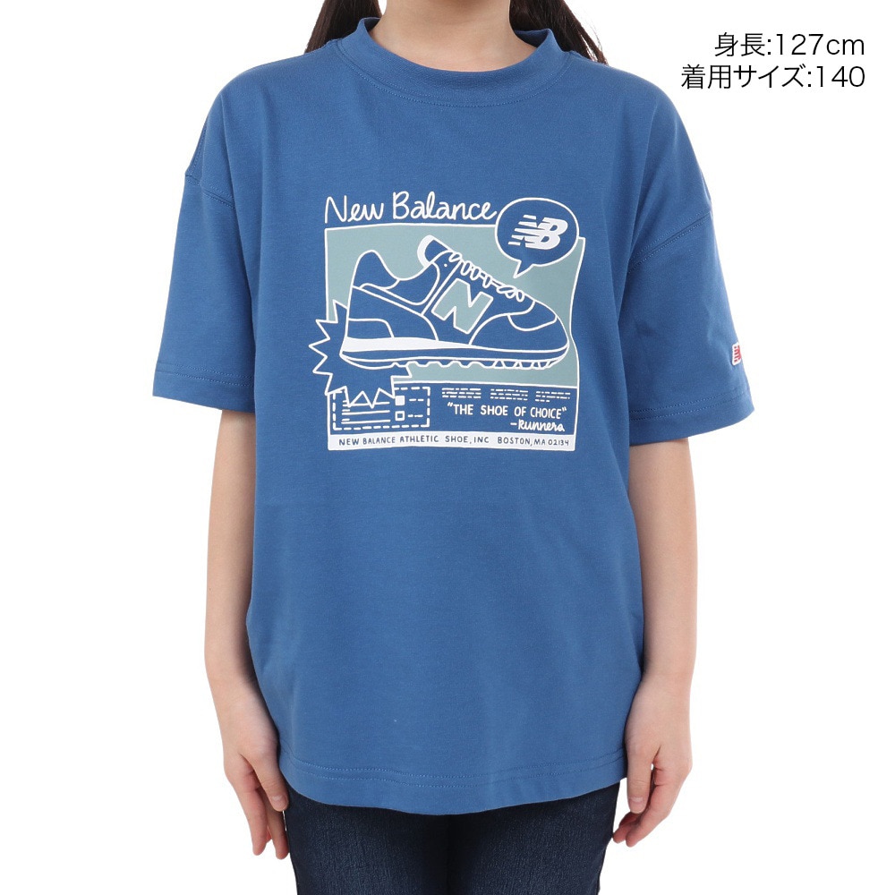 ニューバランス（new balance）（キッズ）ジュニア 吸水速乾 Graphic 半袖Tシャツ ABT45061BEU