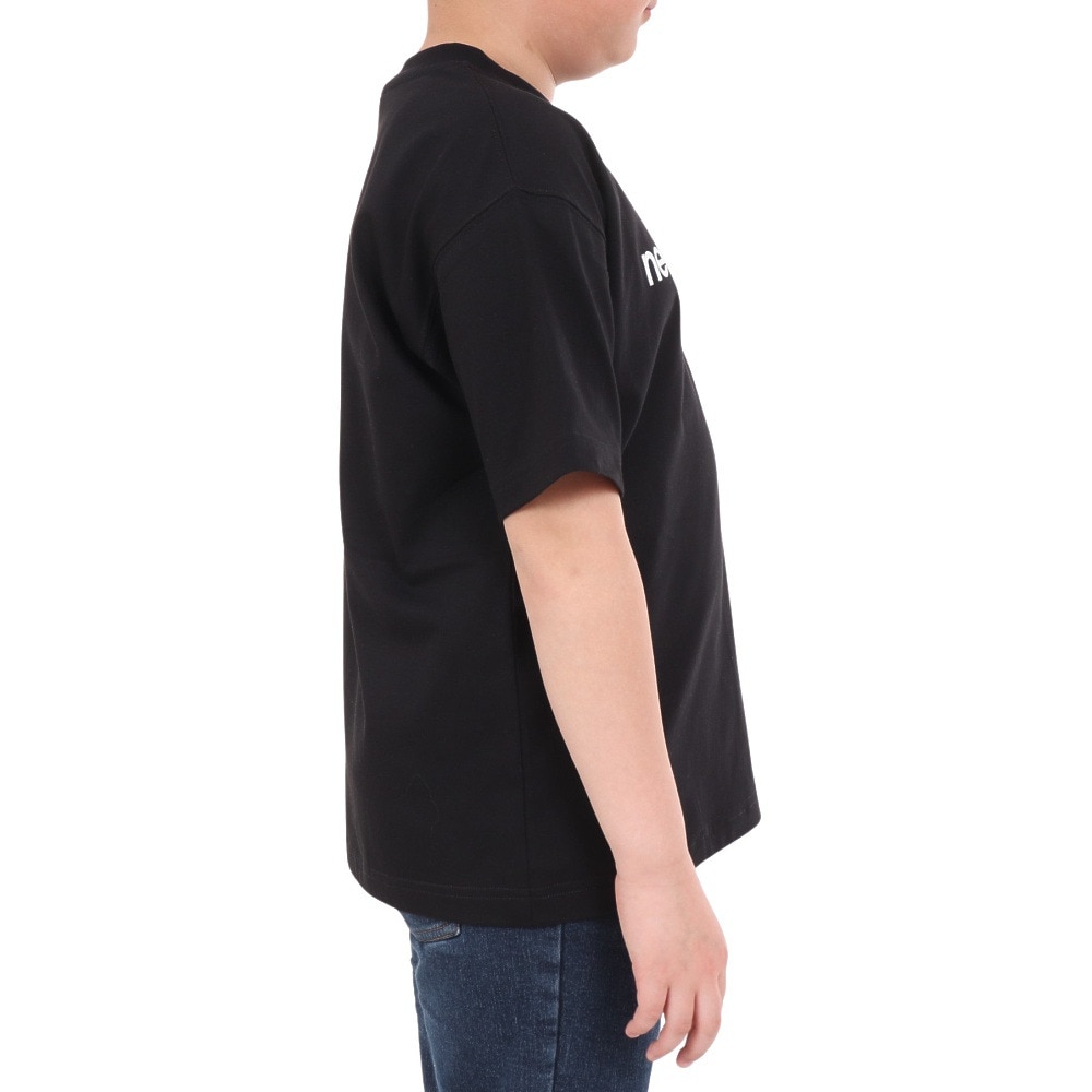 ニューバランス（new balance）（キッズ）ジュニア 吸水速乾 Linear logo 半袖Tシャツ ABT45062BK