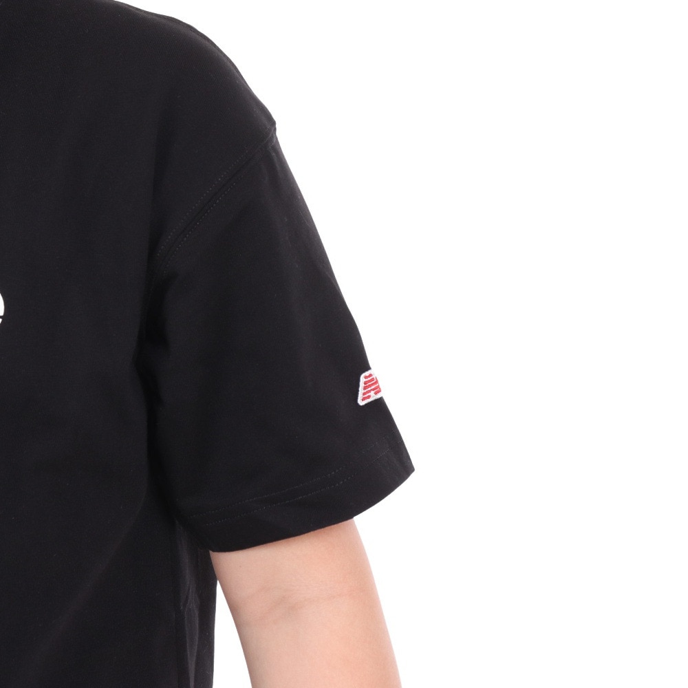 ニューバランス（new balance）（キッズ）ジュニア 吸水速乾 Linear logo 半袖Tシャツ ABT45062BK