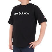 ニューバランス（new balance）（キッズ）ジュニア 吸水速乾 Linear logo 半袖Tシャツ ABT45062BK